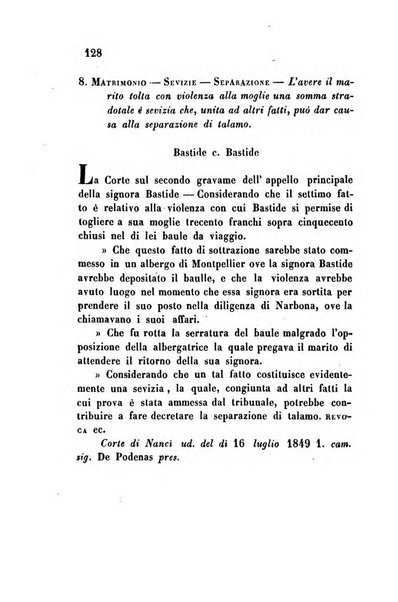 Giornale del Foro in cui si raccolgono le più importanti regiudicate dei supremi tribunali di Roma e dello Stato pontificio in materia civile