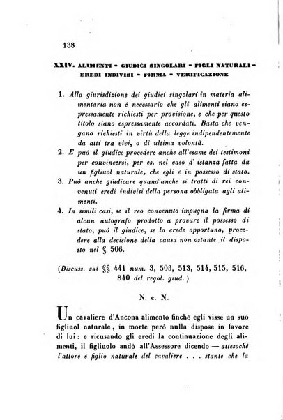 Giornale del Foro in cui si raccolgono le più importanti regiudicate dei supremi tribunali di Roma e dello Stato pontificio in materia civile