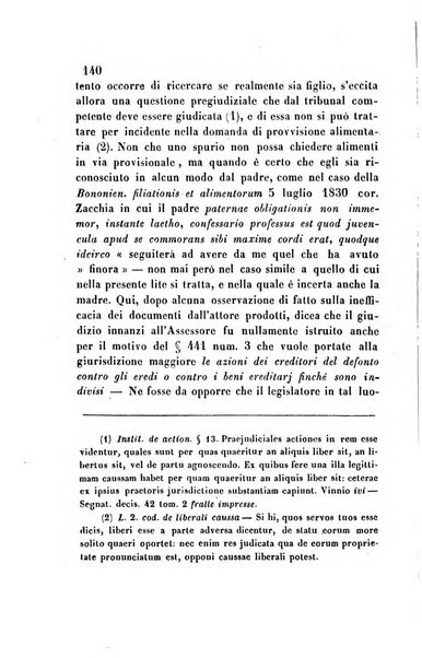 Giornale del Foro in cui si raccolgono le più importanti regiudicate dei supremi tribunali di Roma e dello Stato pontificio in materia civile