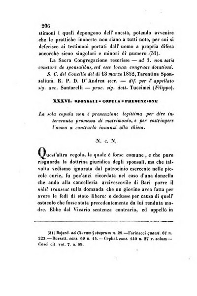 Giornale del Foro in cui si raccolgono le più importanti regiudicate dei supremi tribunali di Roma e dello Stato pontificio in materia civile