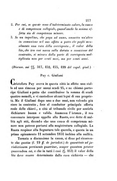 Giornale del Foro in cui si raccolgono le più importanti regiudicate dei supremi tribunali di Roma e dello Stato pontificio in materia civile