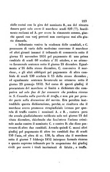 Giornale del Foro in cui si raccolgono le più importanti regiudicate dei supremi tribunali di Roma e dello Stato pontificio in materia civile