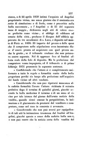 Giornale del Foro in cui si raccolgono le più importanti regiudicate dei supremi tribunali di Roma e dello Stato pontificio in materia civile