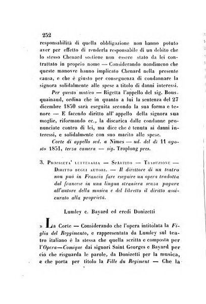 Giornale del Foro in cui si raccolgono le più importanti regiudicate dei supremi tribunali di Roma e dello Stato pontificio in materia civile