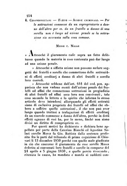 Giornale del Foro in cui si raccolgono le più importanti regiudicate dei supremi tribunali di Roma e dello Stato pontificio in materia civile