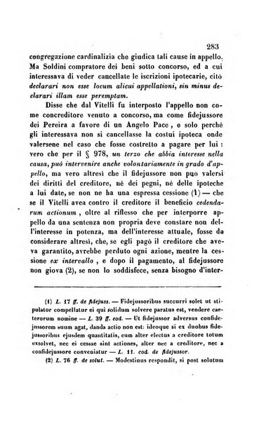 Giornale del Foro in cui si raccolgono le più importanti regiudicate dei supremi tribunali di Roma e dello Stato pontificio in materia civile