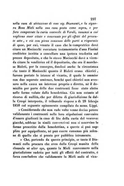 Giornale del Foro in cui si raccolgono le più importanti regiudicate dei supremi tribunali di Roma e dello Stato pontificio in materia civile