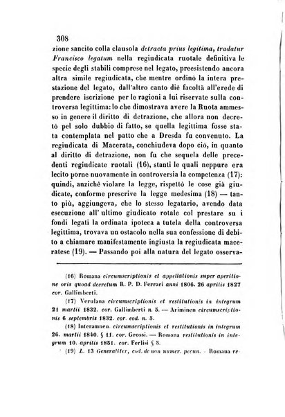 Giornale del Foro in cui si raccolgono le più importanti regiudicate dei supremi tribunali di Roma e dello Stato pontificio in materia civile