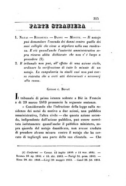 Giornale del Foro in cui si raccolgono le più importanti regiudicate dei supremi tribunali di Roma e dello Stato pontificio in materia civile