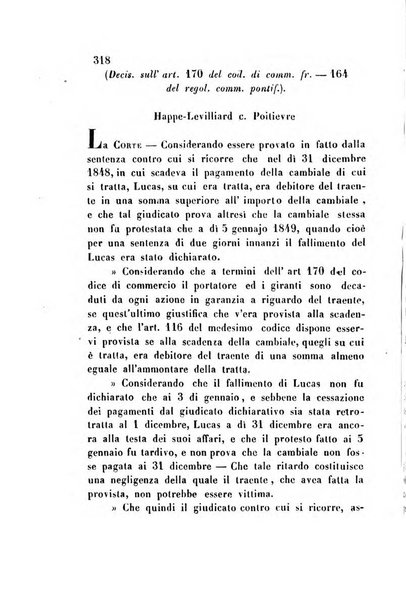 Giornale del Foro in cui si raccolgono le più importanti regiudicate dei supremi tribunali di Roma e dello Stato pontificio in materia civile