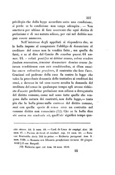 Giornale del Foro in cui si raccolgono le più importanti regiudicate dei supremi tribunali di Roma e dello Stato pontificio in materia civile