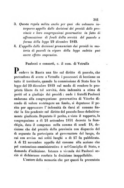 Giornale del Foro in cui si raccolgono le più importanti regiudicate dei supremi tribunali di Roma e dello Stato pontificio in materia civile