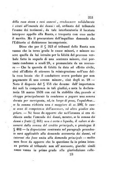 Giornale del Foro in cui si raccolgono le più importanti regiudicate dei supremi tribunali di Roma e dello Stato pontificio in materia civile