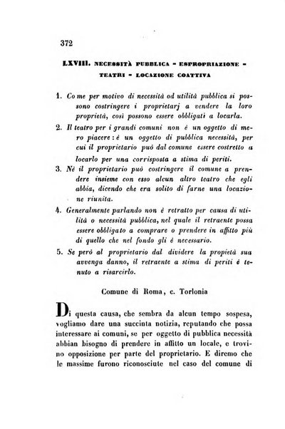 Giornale del Foro in cui si raccolgono le più importanti regiudicate dei supremi tribunali di Roma e dello Stato pontificio in materia civile