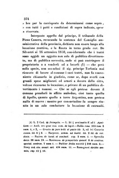 Giornale del Foro in cui si raccolgono le più importanti regiudicate dei supremi tribunali di Roma e dello Stato pontificio in materia civile