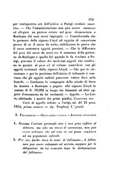 Giornale del Foro in cui si raccolgono le più importanti regiudicate dei supremi tribunali di Roma e dello Stato pontificio in materia civile