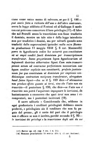 Giornale del Foro in cui si raccolgono le più importanti regiudicate dei supremi tribunali di Roma e dello Stato pontificio in materia civile