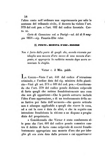 Giornale del Foro in cui si raccolgono le più importanti regiudicate dei supremi tribunali di Roma e dello Stato pontificio in materia civile