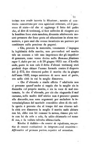 Giornale del Foro in cui si raccolgono le più importanti regiudicate dei supremi tribunali di Roma e dello Stato pontificio in materia civile