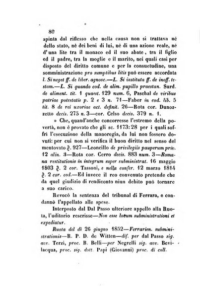 Giornale del Foro in cui si raccolgono le più importanti regiudicate dei supremi tribunali di Roma e dello Stato pontificio in materia civile