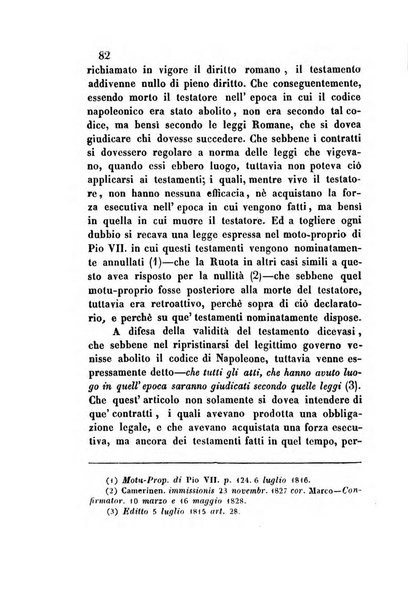 Giornale del Foro in cui si raccolgono le più importanti regiudicate dei supremi tribunali di Roma e dello Stato pontificio in materia civile