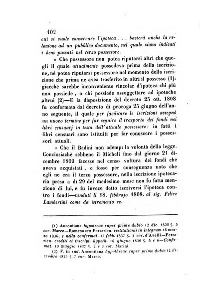 Giornale del Foro in cui si raccolgono le più importanti regiudicate dei supremi tribunali di Roma e dello Stato pontificio in materia civile