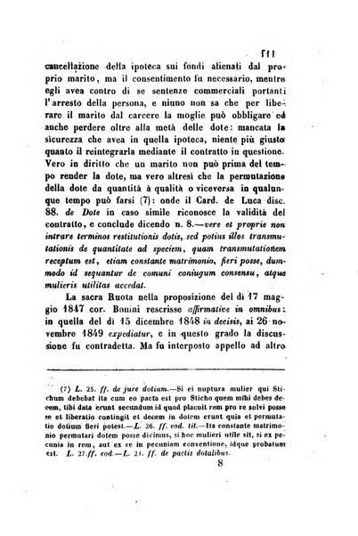 Giornale del Foro in cui si raccolgono le più importanti regiudicate dei supremi tribunali di Roma e dello Stato pontificio in materia civile