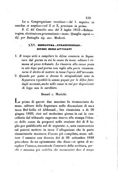 Giornale del Foro in cui si raccolgono le più importanti regiudicate dei supremi tribunali di Roma e dello Stato pontificio in materia civile