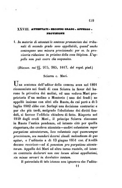 Giornale del Foro in cui si raccolgono le più importanti regiudicate dei supremi tribunali di Roma e dello Stato pontificio in materia civile