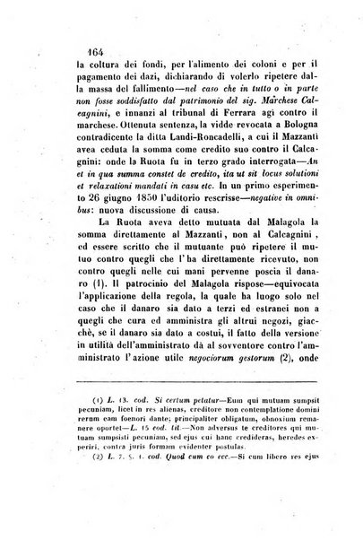 Giornale del Foro in cui si raccolgono le più importanti regiudicate dei supremi tribunali di Roma e dello Stato pontificio in materia civile