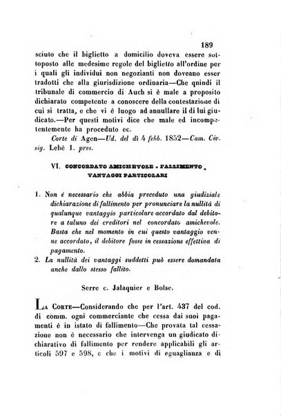 Giornale del Foro in cui si raccolgono le più importanti regiudicate dei supremi tribunali di Roma e dello Stato pontificio in materia civile