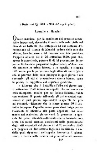 Giornale del Foro in cui si raccolgono le più importanti regiudicate dei supremi tribunali di Roma e dello Stato pontificio in materia civile