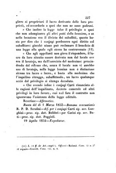 Giornale del Foro in cui si raccolgono le più importanti regiudicate dei supremi tribunali di Roma e dello Stato pontificio in materia civile