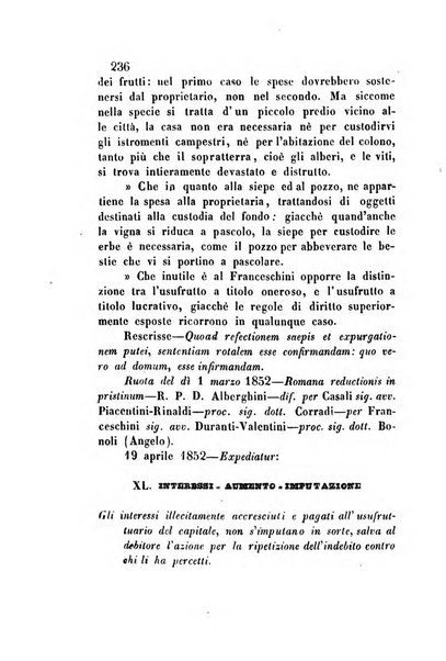 Giornale del Foro in cui si raccolgono le più importanti regiudicate dei supremi tribunali di Roma e dello Stato pontificio in materia civile