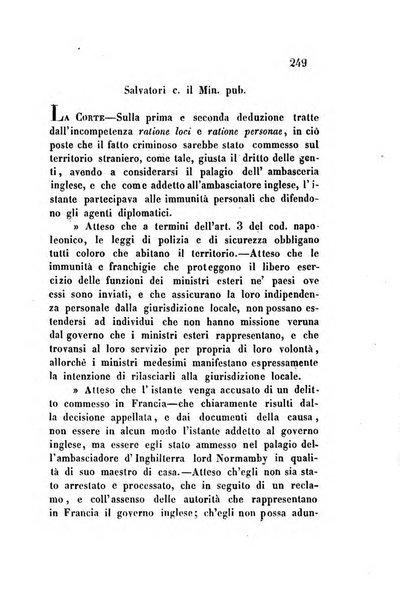 Giornale del Foro in cui si raccolgono le più importanti regiudicate dei supremi tribunali di Roma e dello Stato pontificio in materia civile