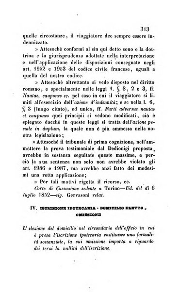 Giornale del Foro in cui si raccolgono le più importanti regiudicate dei supremi tribunali di Roma e dello Stato pontificio in materia civile