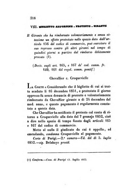 Giornale del Foro in cui si raccolgono le più importanti regiudicate dei supremi tribunali di Roma e dello Stato pontificio in materia civile