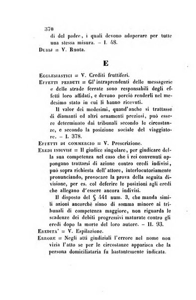 Giornale del Foro in cui si raccolgono le più importanti regiudicate dei supremi tribunali di Roma e dello Stato pontificio in materia civile