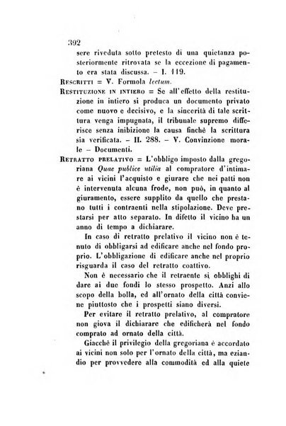 Giornale del Foro in cui si raccolgono le più importanti regiudicate dei supremi tribunali di Roma e dello Stato pontificio in materia civile