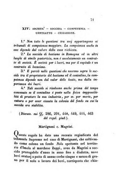 Giornale del Foro in cui si raccolgono le più importanti regiudicate dei supremi tribunali di Roma e dello Stato pontificio in materia civile