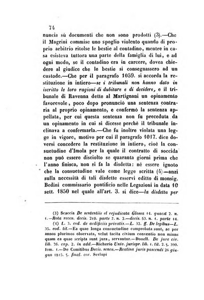 Giornale del Foro in cui si raccolgono le più importanti regiudicate dei supremi tribunali di Roma e dello Stato pontificio in materia civile