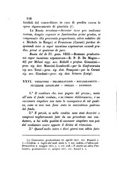 Giornale del Foro in cui si raccolgono le più importanti regiudicate dei supremi tribunali di Roma e dello Stato pontificio in materia civile