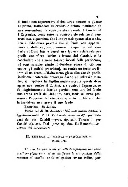 Giornale del Foro in cui si raccolgono le più importanti regiudicate dei supremi tribunali di Roma e dello Stato pontificio in materia civile