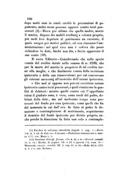 Giornale del Foro in cui si raccolgono le più importanti regiudicate dei supremi tribunali di Roma e dello Stato pontificio in materia civile