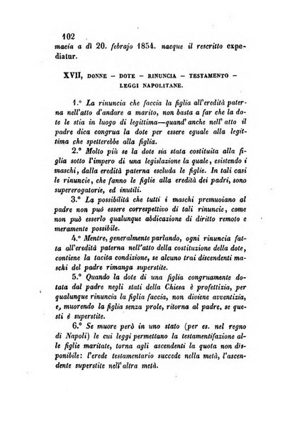 Giornale del Foro in cui si raccolgono le più importanti regiudicate dei supremi tribunali di Roma e dello Stato pontificio in materia civile