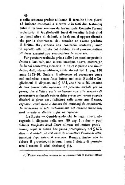 Giornale del Foro in cui si raccolgono le più importanti regiudicate dei supremi tribunali di Roma e dello Stato pontificio in materia civile