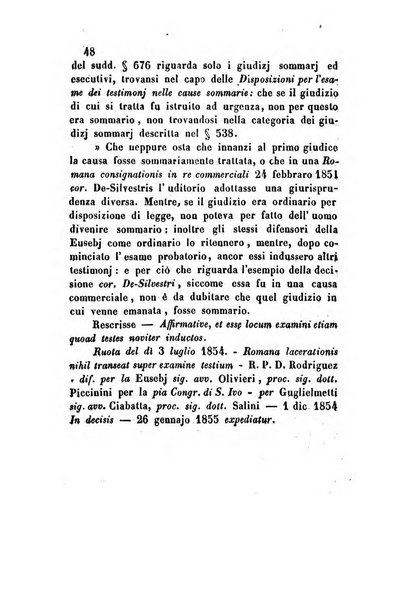 Giornale del Foro in cui si raccolgono le più importanti regiudicate dei supremi tribunali di Roma e dello Stato pontificio in materia civile