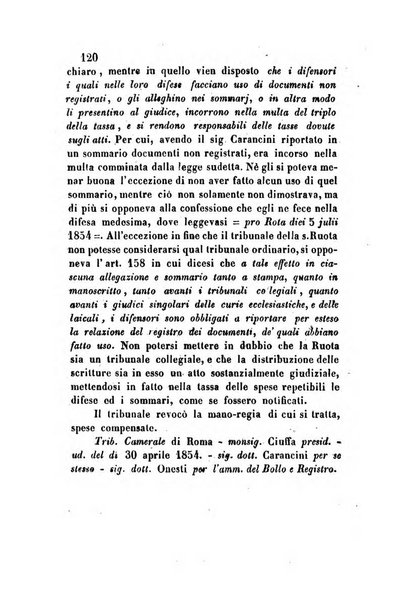 Giornale del Foro in cui si raccolgono le più importanti regiudicate dei supremi tribunali di Roma e dello Stato pontificio in materia civile