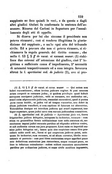 Giornale del Foro in cui si raccolgono le più importanti regiudicate dei supremi tribunali di Roma e dello Stato pontificio in materia civile