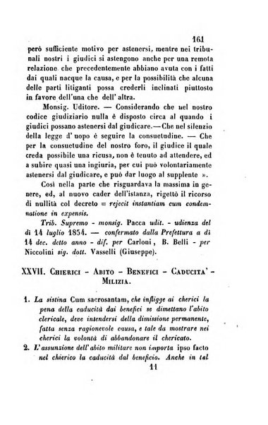 Giornale del Foro in cui si raccolgono le più importanti regiudicate dei supremi tribunali di Roma e dello Stato pontificio in materia civile